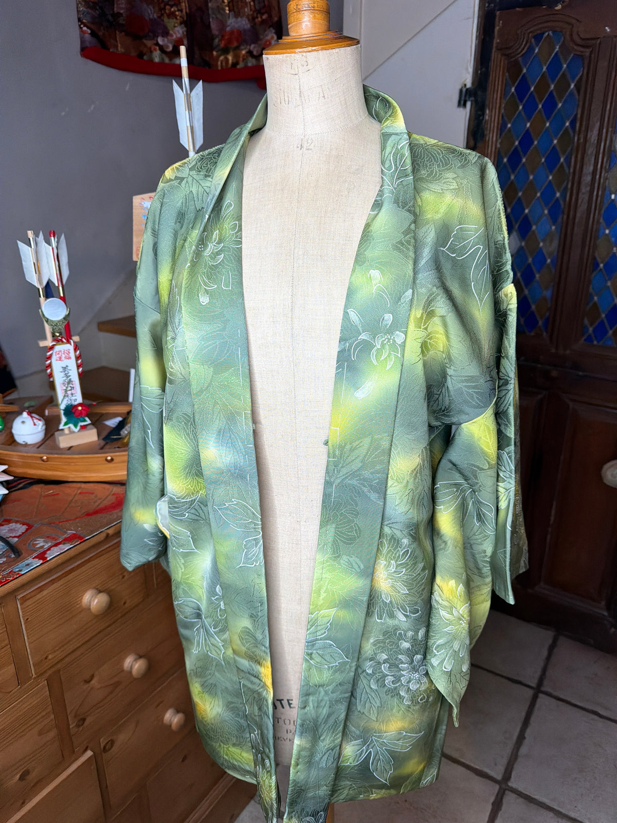 Haori veste de kimono japonais en soie  Neuf