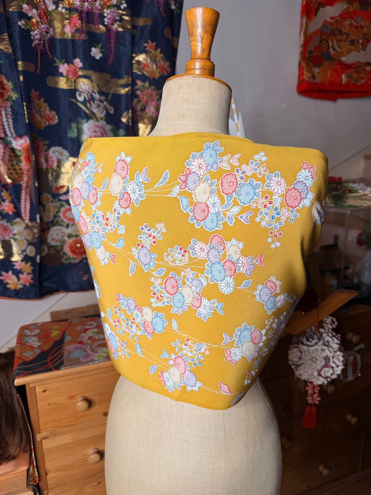 Top tunique kimono en soie 3 en 1
