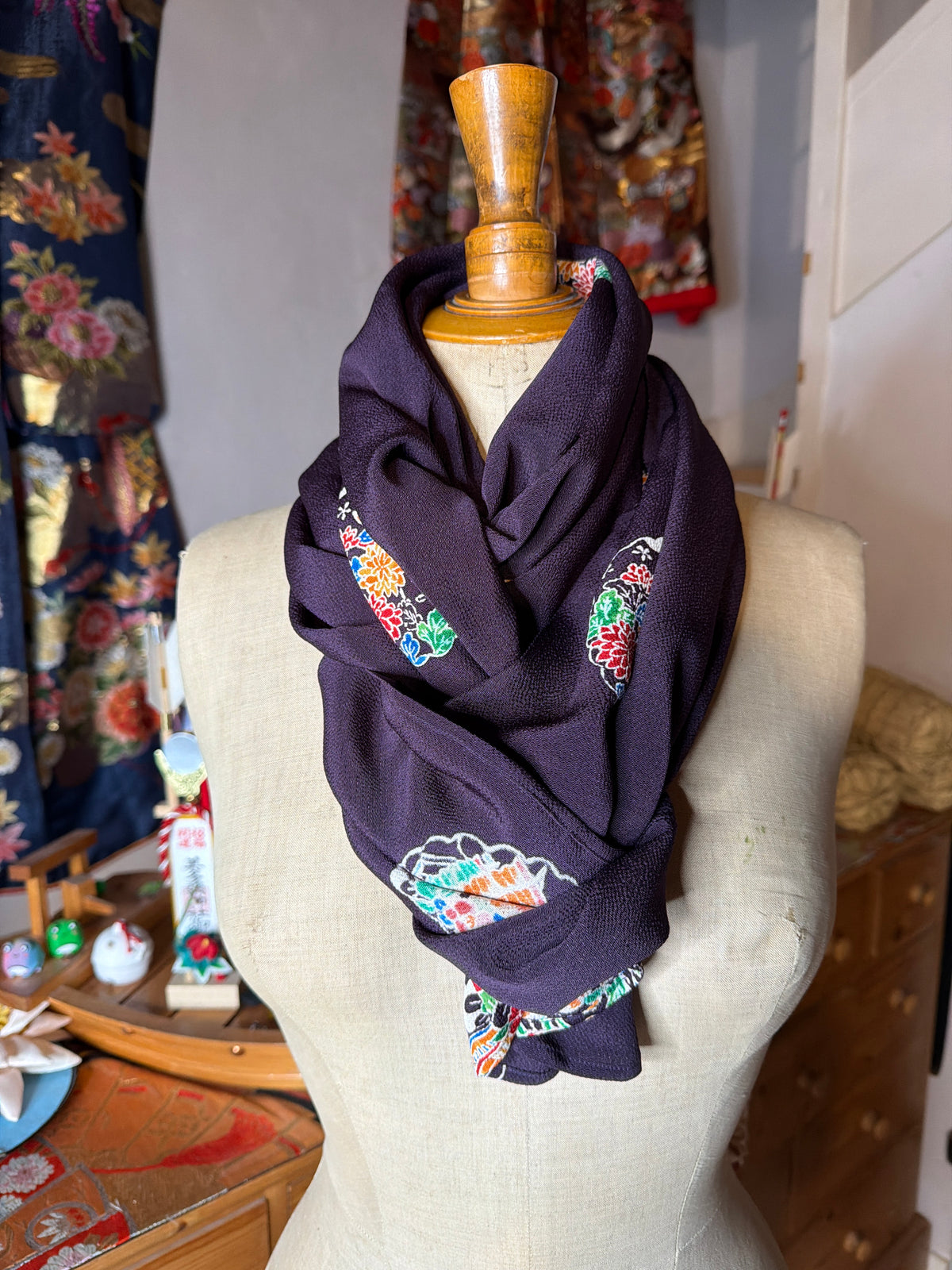 Top tunique 3 en 1 kimono japonais en soie