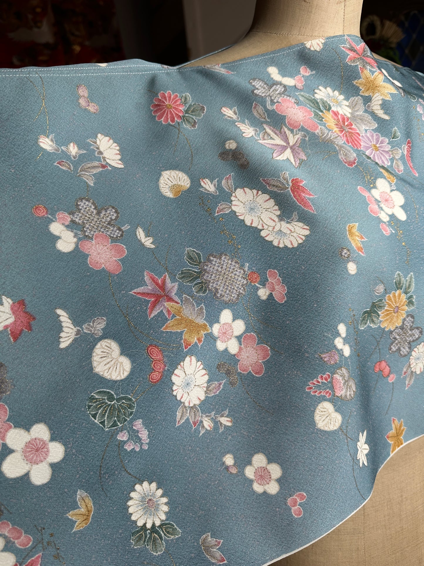 Top court tunique kimono japonais en soie