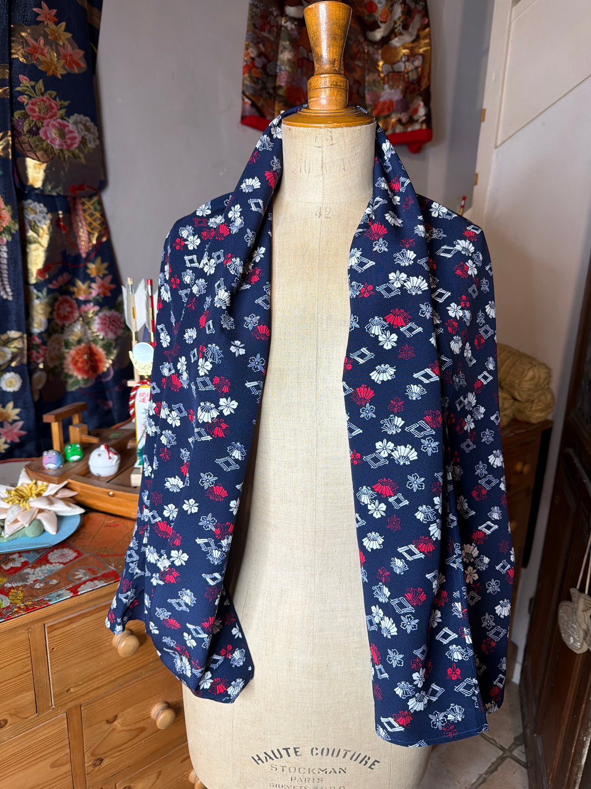 Top tunique 3 en 1 kimono japonais en soie