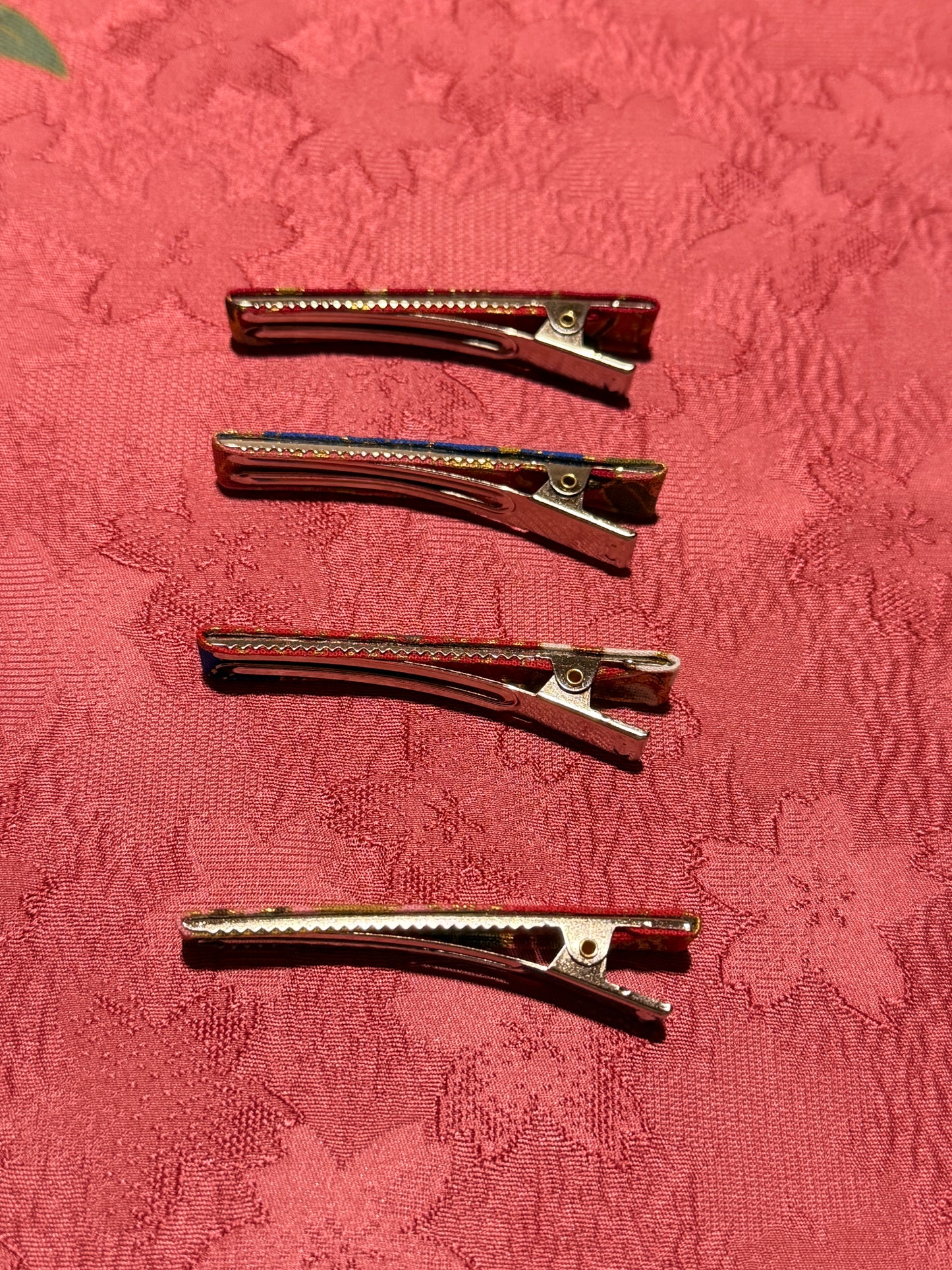 4 pinces pour les cheveux tissu japonais