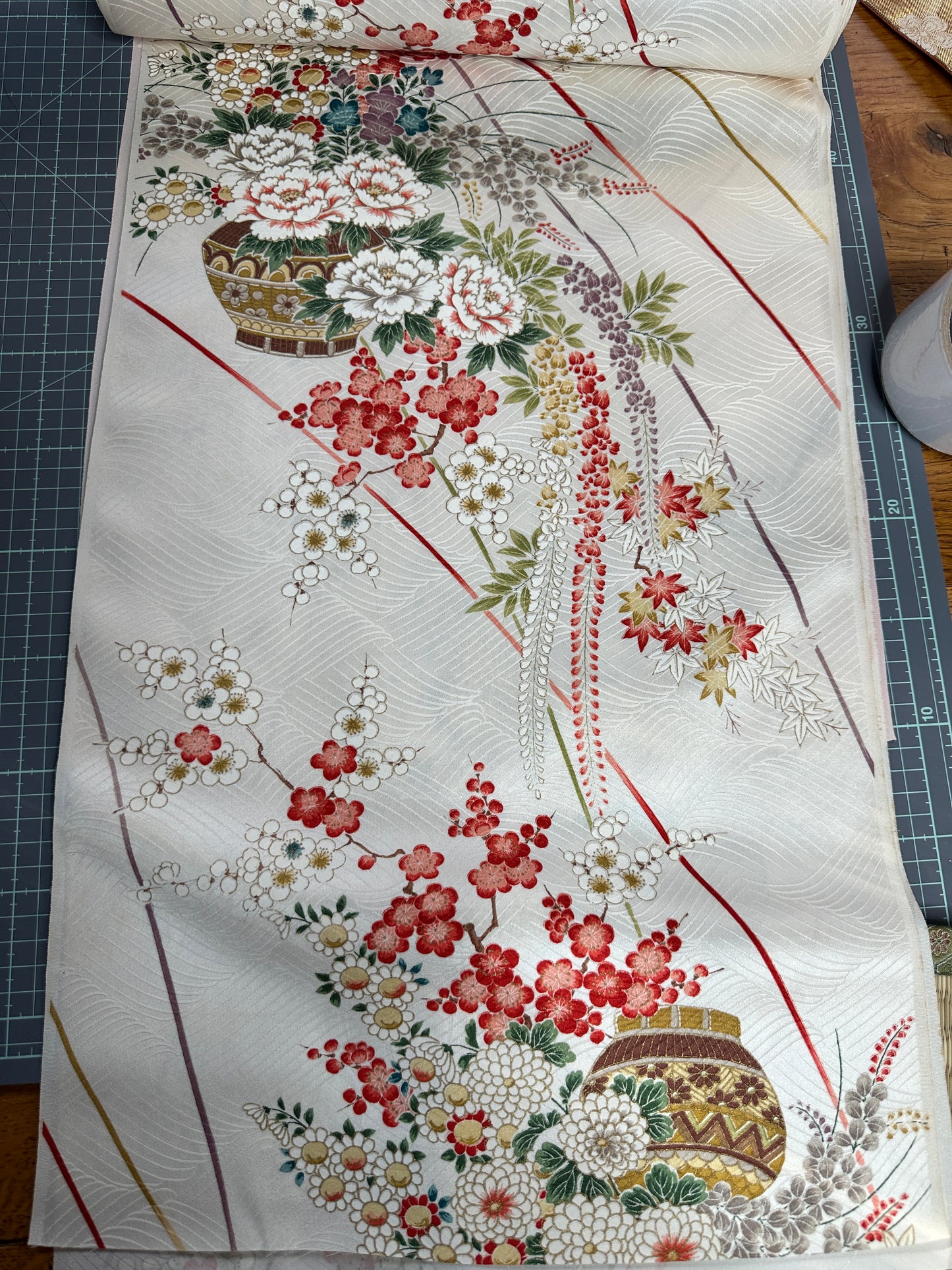 Tissu en soie kimono