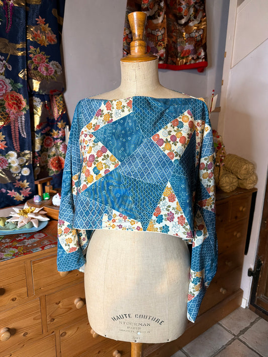 Top tunique 3 en 1 kimono japonais en soie