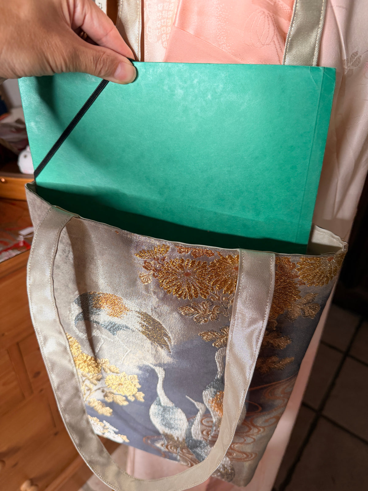 Tote bag Obi Japonais en soie