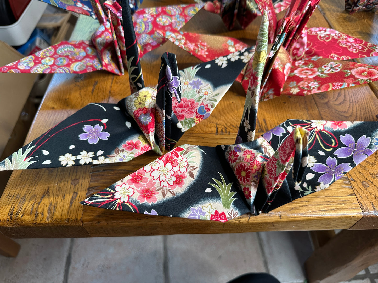 Grue oiseau en coton japonais Neuf