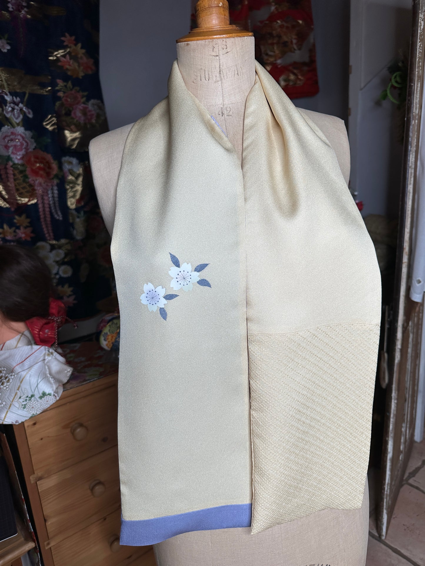 Foulard kimono japonais en soie