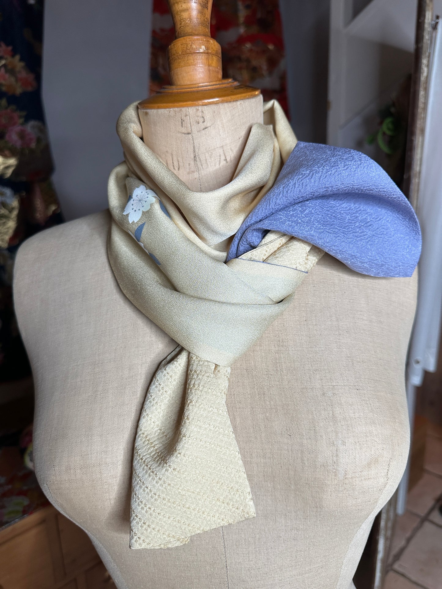 Foulard kimono japonais en soie