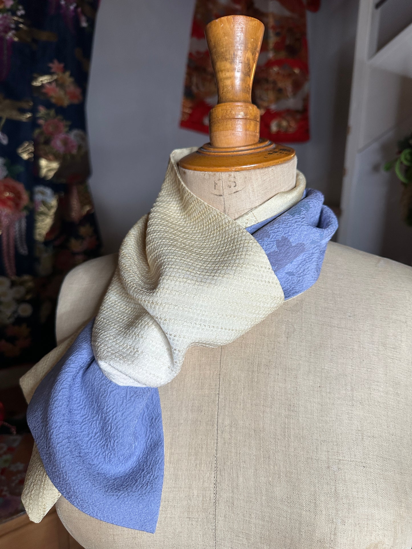 Foulard kimono japonais en soie