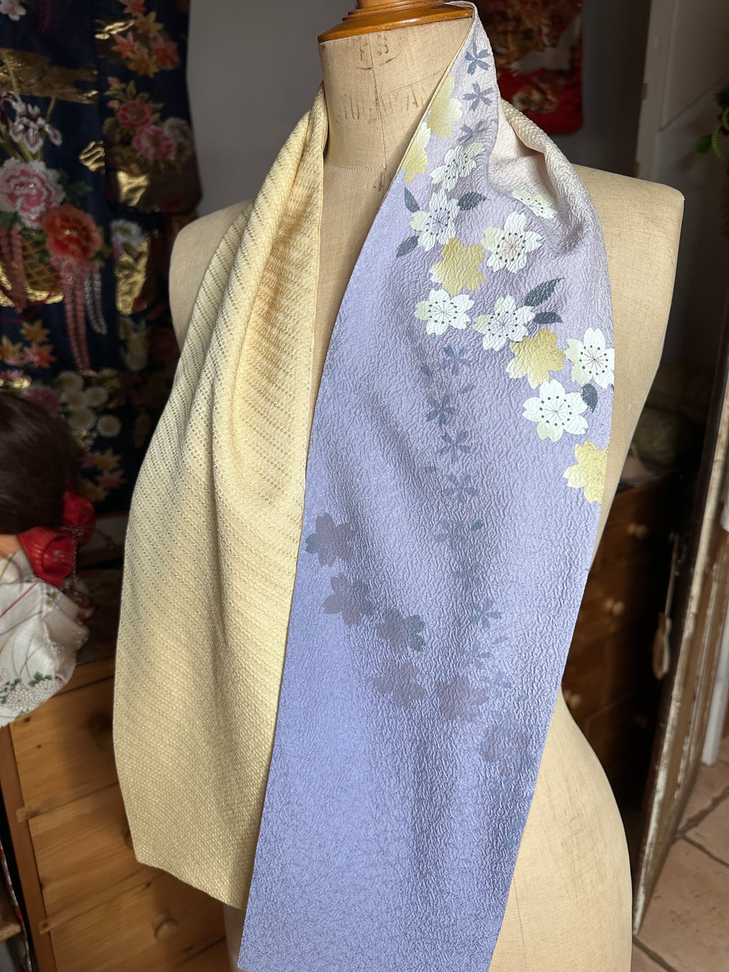Foulard kimono japonais en soie