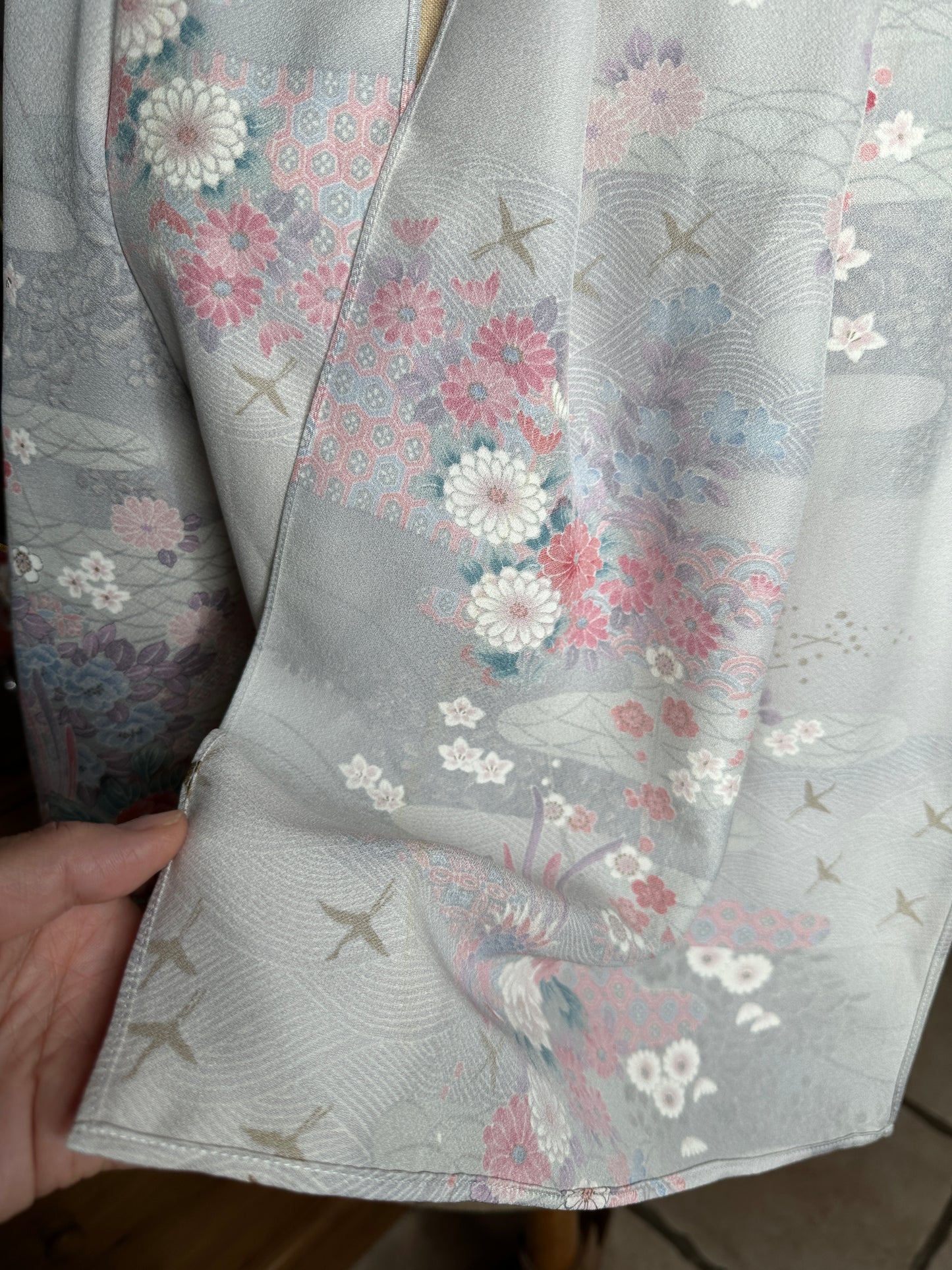 Foulard en soie kimono japonais Neuf