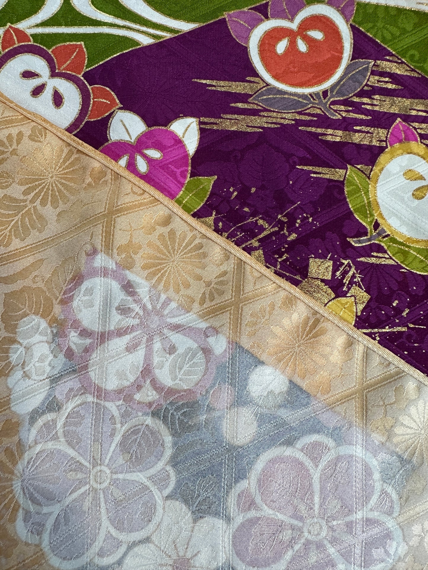 Foulard furisode kimono japonais en soie Neuf