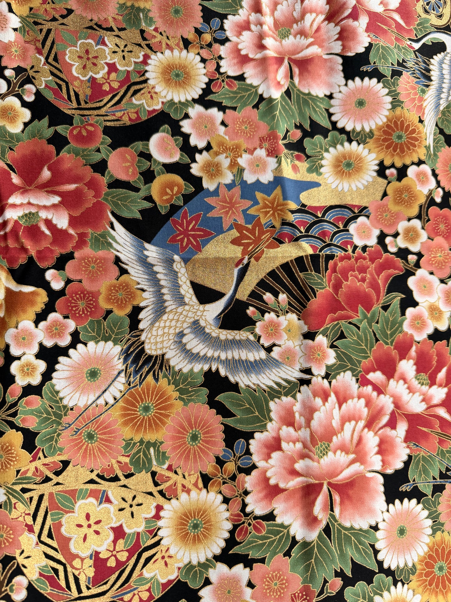 Coupon Tissu Japonais en coton 50cmx110cm