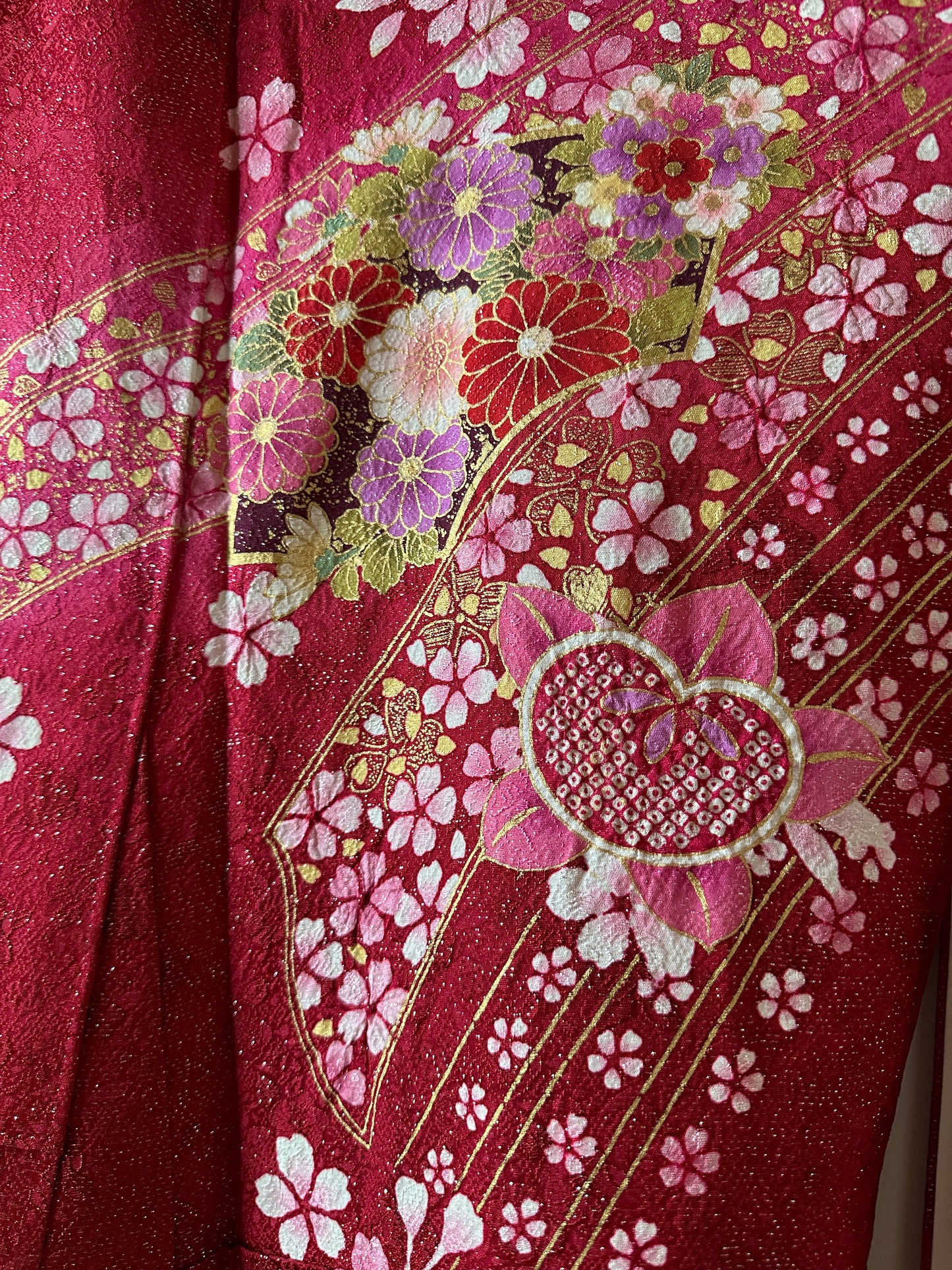 Furisode kimono japonais Neuf