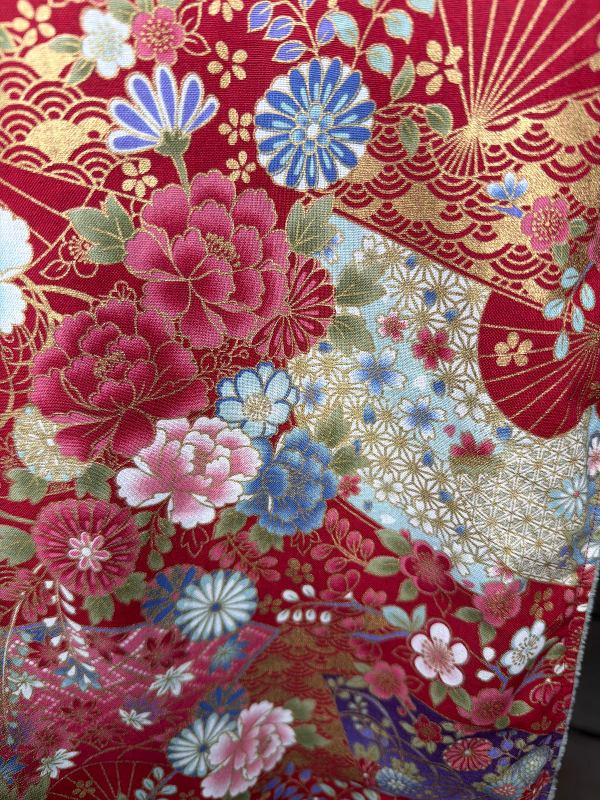 Momonga veste  réversible tissu japonais en coton et micropolaire