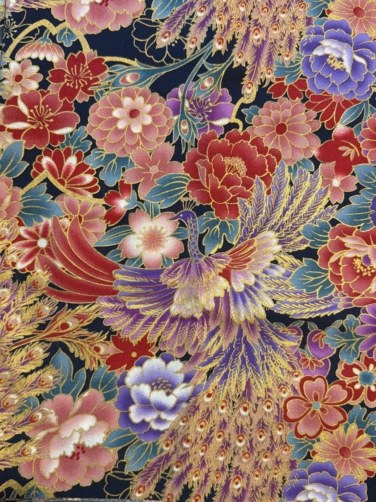 Coupon tissu japonais en coton 50cmx50cm