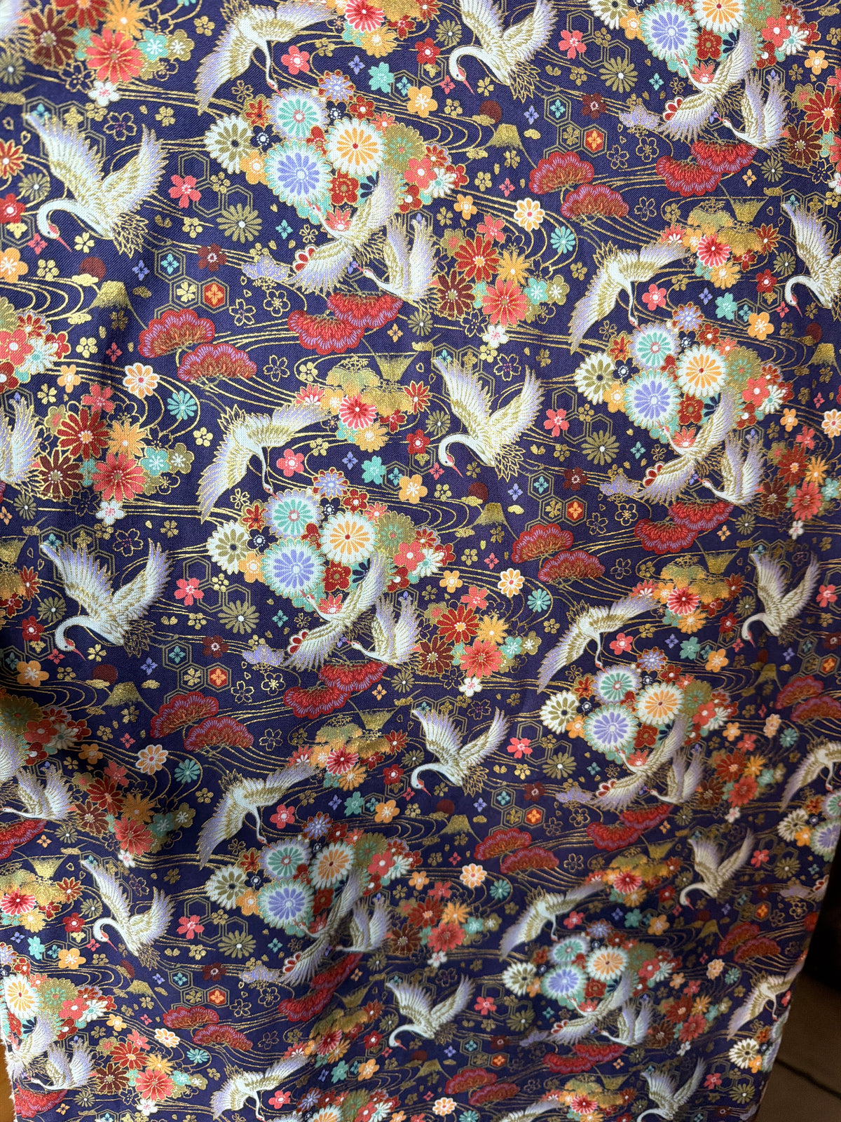 Momonga veste réversible tissu japonais en coton et micropolaire