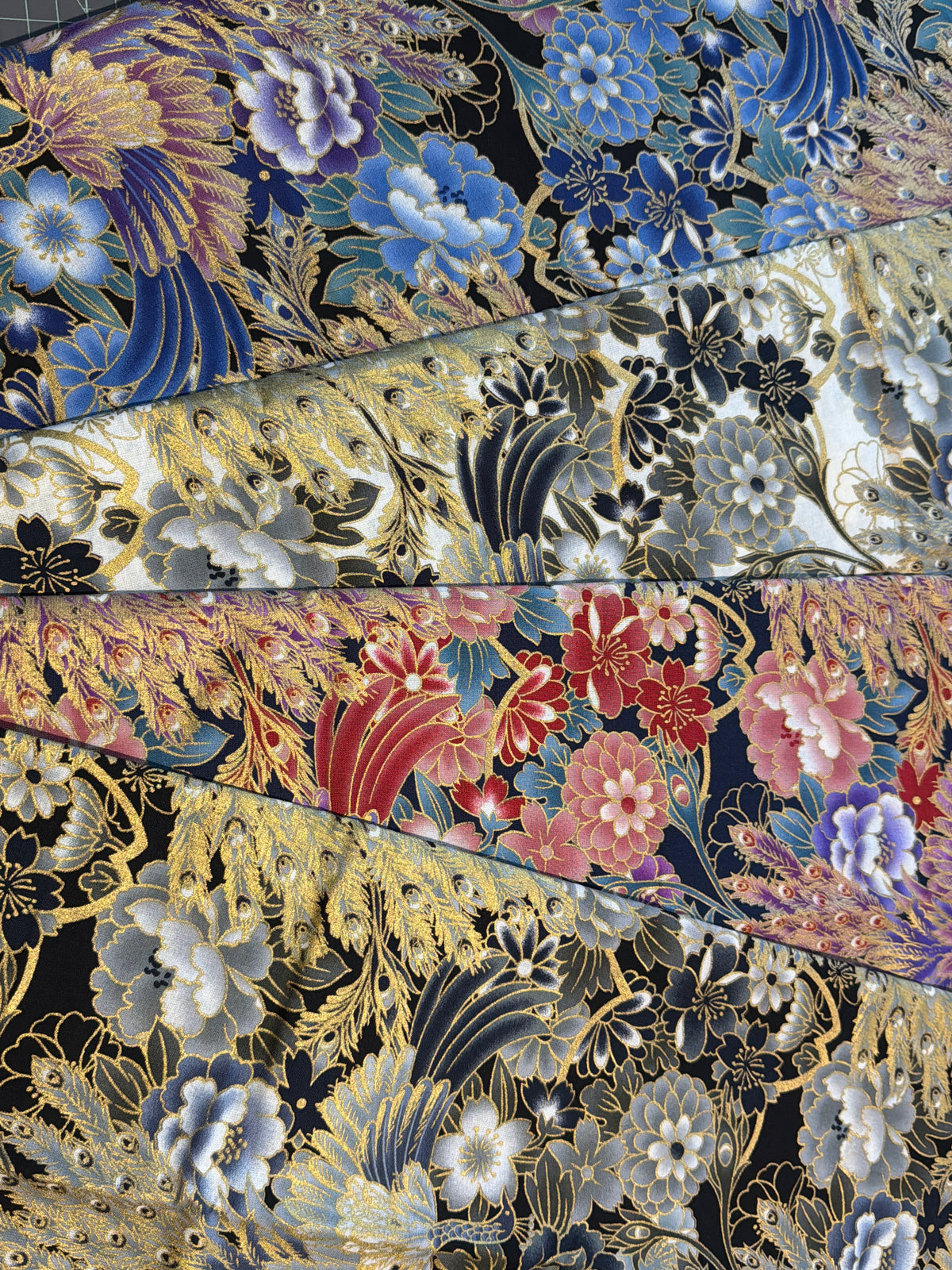 Coupon tissu japonais en coton 50cmx50cm